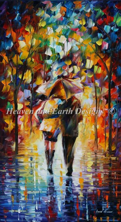Diamond Painting Canvas - Mini Bonded By The Rain - Click Image to Close